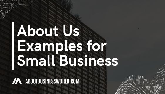 about us examples for small business